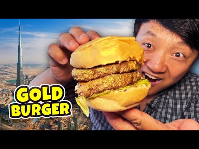TALLEST BUILDING IN THE WORLD Food Tour! GOLD BURGER at The Burj Khalifa | Strictly Dumpling