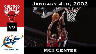 Full Game: Michael Jordan vs Bulls | Bulls vs Wizards (January 4, 2002)