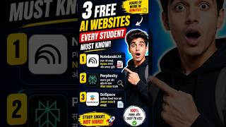3 Free AI Websites Every Student Must Know in 2026 .. #ai #techeducation