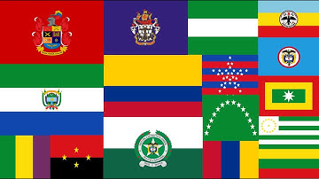 Flags of Colombia - from ancient times to the present day (animation)