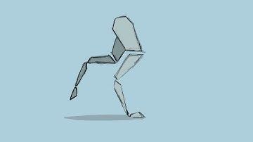 2D Animation - Walk Cycle - TvPaint