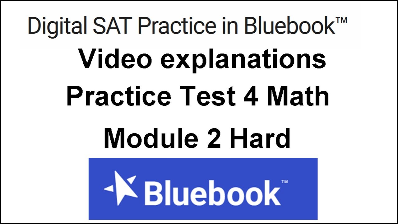 Question 01 Digital SAT Practice Test 4 Section 2 Math Module 2 ...