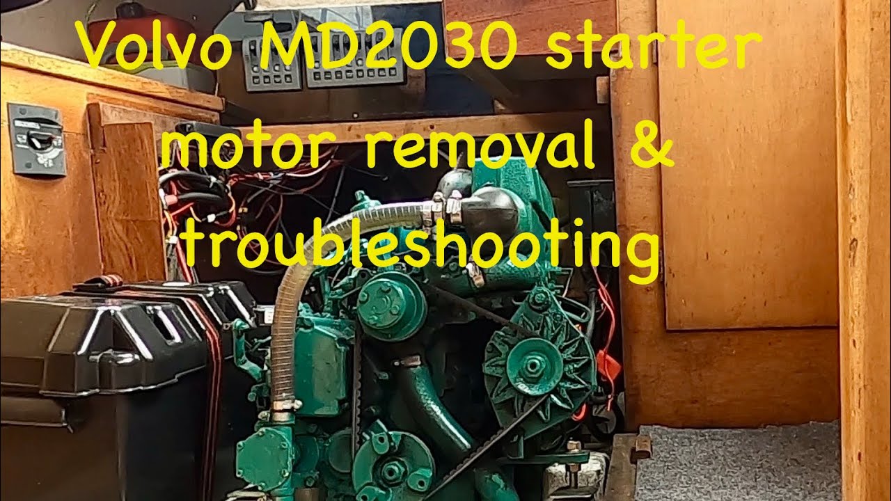#192 Volvo MD2030 starter motor removal & troubleshooting 