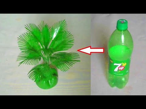 Video: How to make a palm tree out of plastic bottles: step by step instructions with a photo