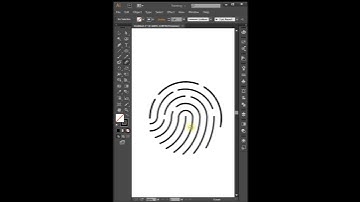 finger print sensor logo design in illustrator #adobeillustrator #shortvideo