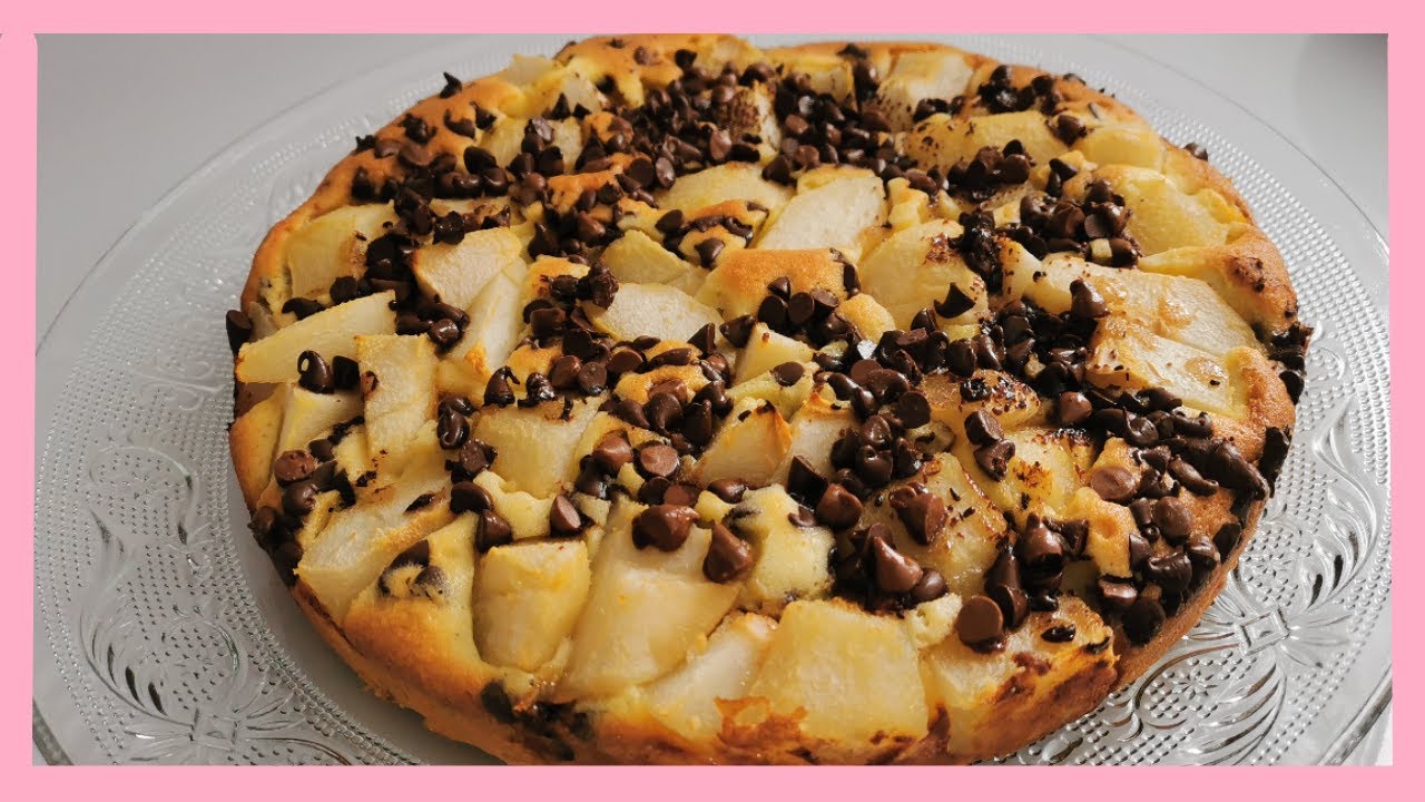 *** Gâteaux Poires Pépites de chocolat *** Un Mélange parfait 😋😋