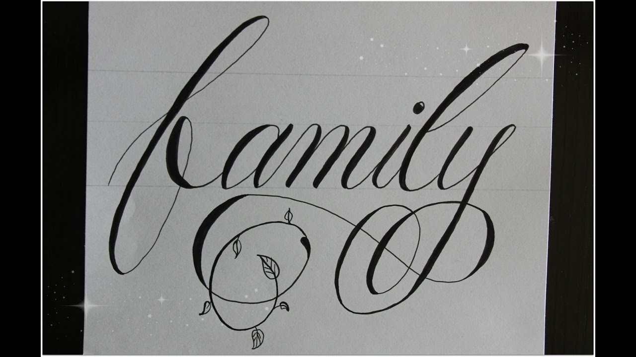 how to write in cursive fancy family - for beginners :)