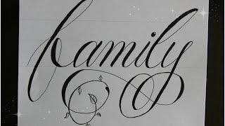 how to write in cursive fancy family - for beginners :)