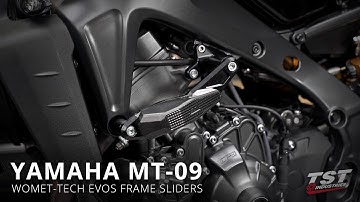 How to install Womet-Tech EVOS Frame Sliders on a 2021+ Yamaha MT-09 by TST Industries