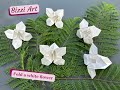 Fold a white flower | Art and Craft with Origami Paper | BizziArt