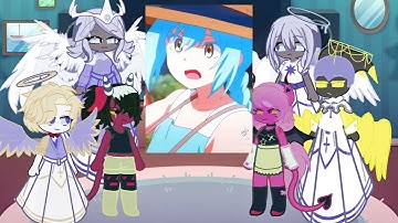 Hazbin Hotel Angels react to rimuru tempest  | Lucifer | Charlie | Gacha life 2 | slime