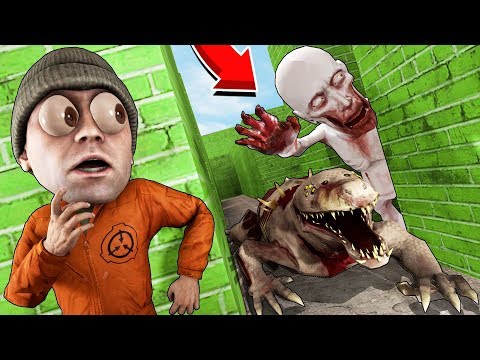 SCP 682 И SCP 096 VS ПОРТАЛЫ В ЛАБИРИНТЕ! SCP В ЛАБИРИНТЕ! (СКРОМНИК)