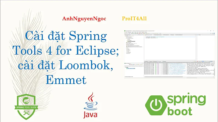 Cài đặt Spring Tools for Eclipse (STS); Lombok và Emmet