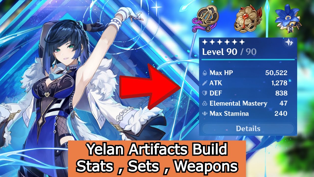 Genshin, Yelan Build & Weapon