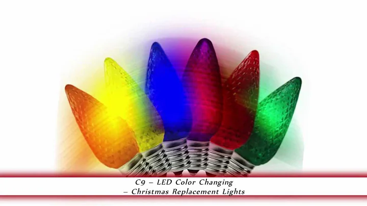 Color-Changing LED C9 Christmas Light Bulbs
