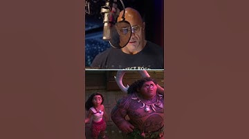 Moana 2 (Dwayne Johnson) MAUI - MOANA BEHIND THE VOICE #shorts #cartoon #actor