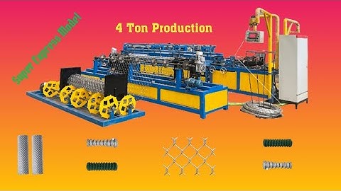 Double Wire Fully Automatic Chain link Fencing Machine | Corporate Video |  Bm Machine Tools