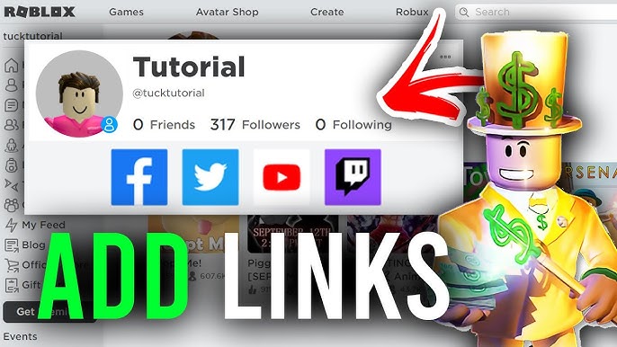 How To Add Facebook Link To Roblox Profile 