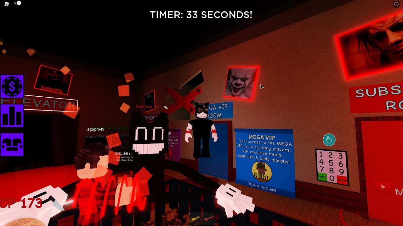 Playing Roblox Scary Elevator As Cartoon Cat Youtube - what is the password for roblox scary elevator