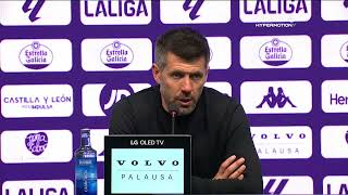 Rueda de prensa Real Valladolid CF vs SD Eibar