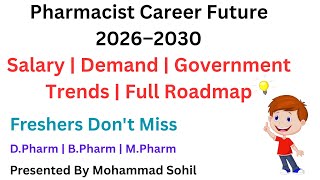 Full Pharmacist Career Future 2026-2030 😱 | Salary Will Be ₹ 80,000 | Government Jobs Demand Explosion Update