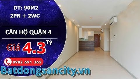 Bán căn hộ The Gold View Quận 4, thiết kế 2 phòng ngủ diện tích 90m2, view hồ bơi