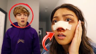 BOYFRIEND REACTS TO MY NOSE JOB... *Bad Idea*