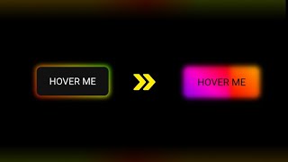 Neon Glowing Button hover using HTML & CSS.