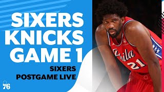 Sixers lose Game 1, Joel Embiid returns after scary knee injury  | Sixers Postgame Live screenshot 2