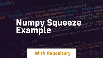 numpy squeeze example