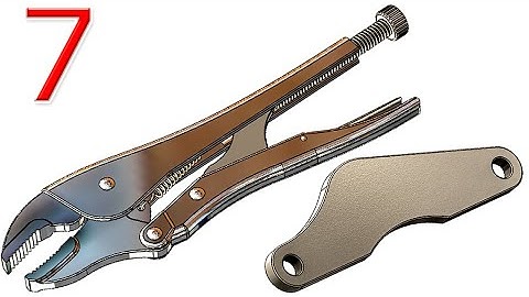 7-Project 33| Locking Pliers |SolidWorks Tutorial : link bar