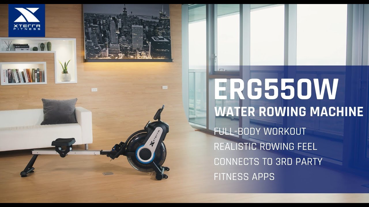 Track Your Workouts via Bluetooth with the ERG550W Water Rowing Machine by XTERRA Fitness