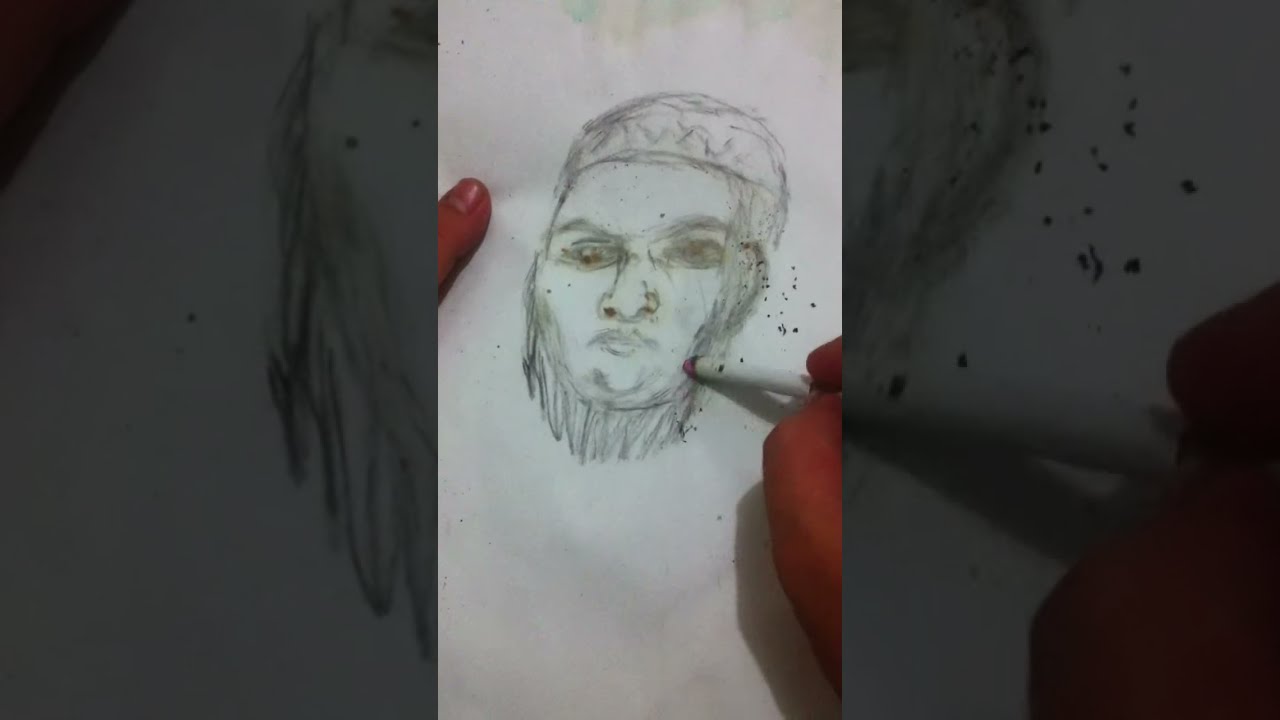 melukis dengan bara api rokok