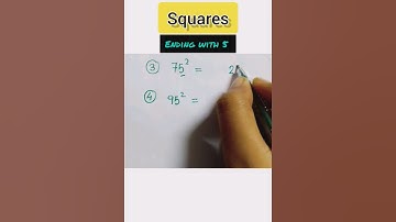 Squares, ending with 5 #math #mathseducation #shorts #square