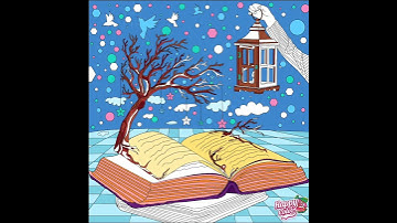 Happy Color - Holding A Touch Light A Reading Book With A Tree Decorate Of Star Pics (Others Pics)
