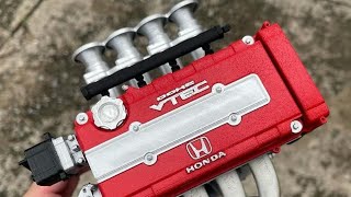 B18c ITBS idling 3 exhaust.