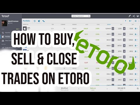 How to open Trades on Etoro (Buy & Sell) and How to Close Trades on Etoro - Etoro for Beginners