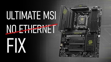 MSI MOTHERBOARD NO ETHERNET DETECTED FIX / SOLUTION