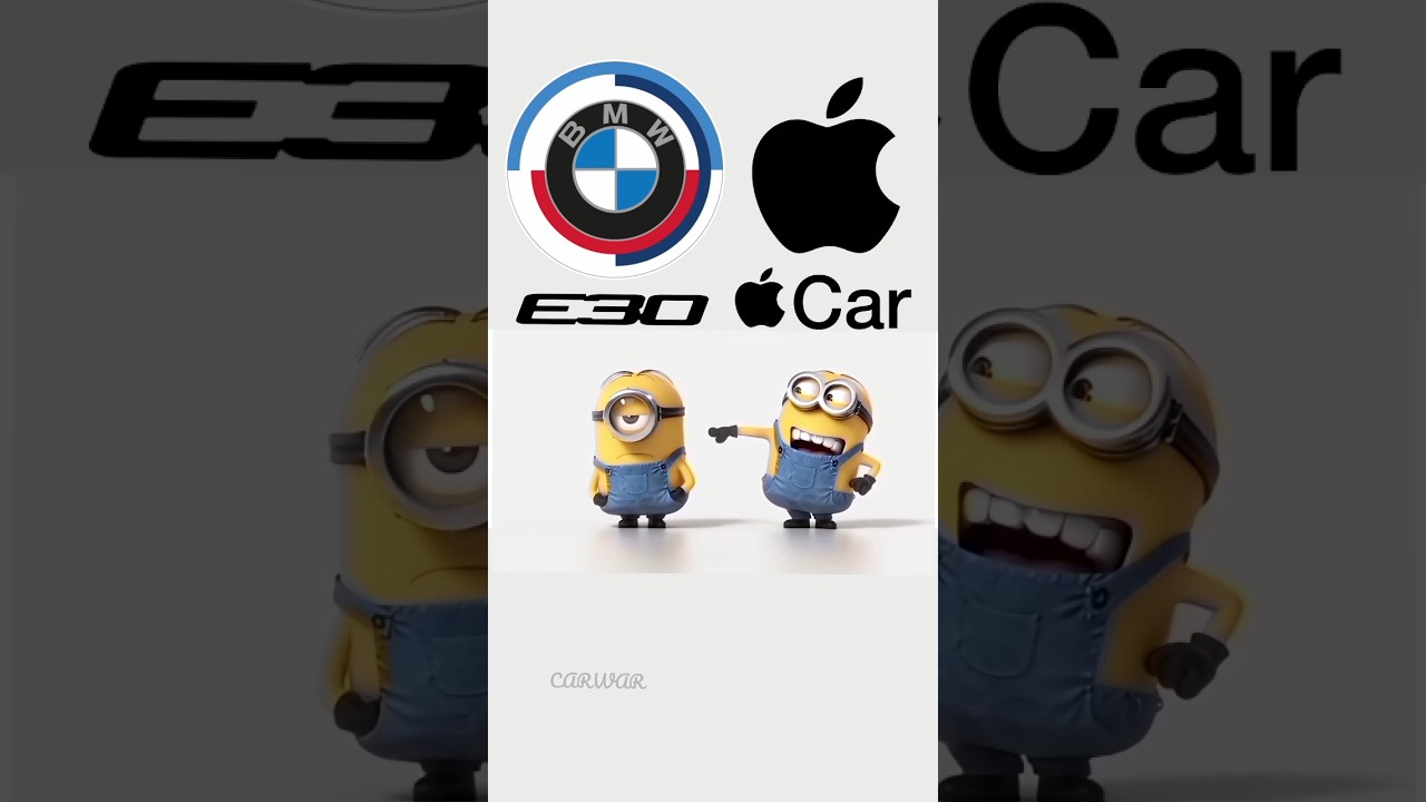 BMW E30 против Apple Car в стиле миньонов 