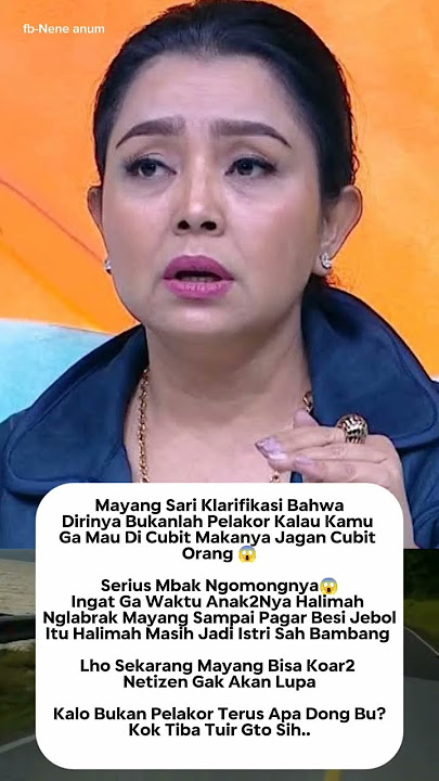Mayang Sari klarifikasi,bahwa dia bukan pelakor#beritaartis #reelshoot