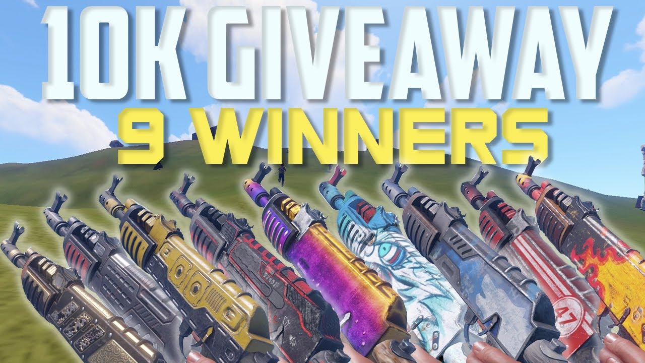 10,000 SUBSCRIBERS RUST GIVEAWAY! - 9 WINNNERS [CLOSED] - YouTube