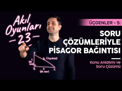 8. Sınıf Pisagor Bağıntısı | Matematik Üçgenler - 5 | #LGS2022 | Lightboard ile Ders #23