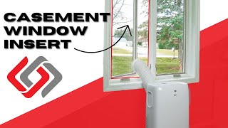 How To Install Portable Air Conditioner in Casement Window (Crank out Push out Window)