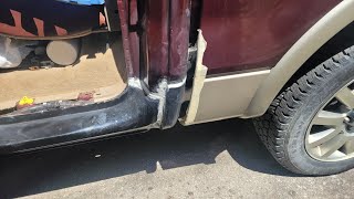 F150 rocker panel and cab corner installation