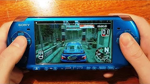 Colin McRae Rally 2005 gameplay on PSP