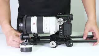 Niceyrig Base Plate Kit (Arri Style Clamp) with Arri Rosette Mount & Dual Rod Clamp(15mm)