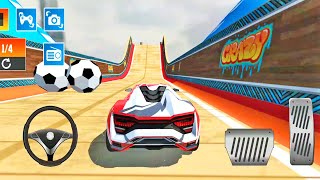 Super Car Driving Crazy Stunt On Sky Racing Track Game - Car Games - Car Race 3D screenshot 3