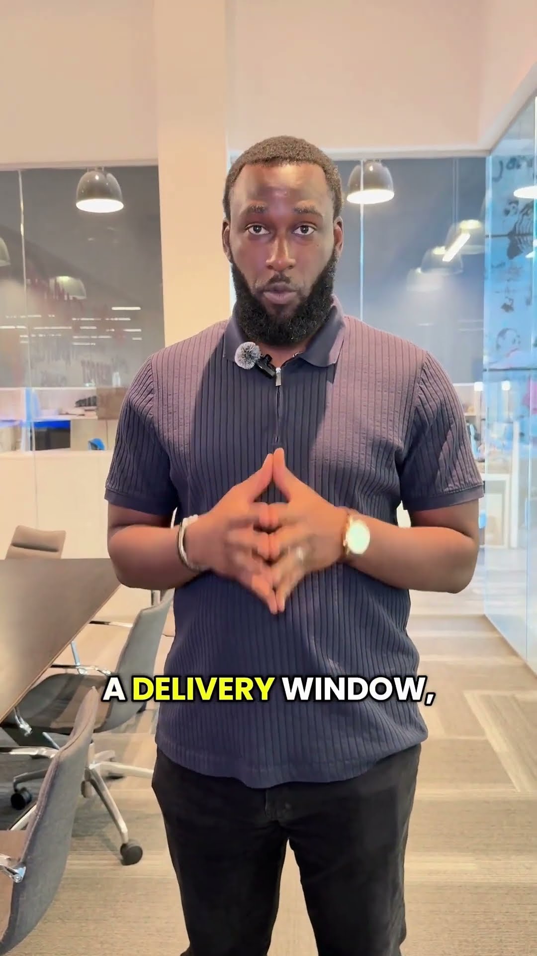 Delivery Window — watch the guide