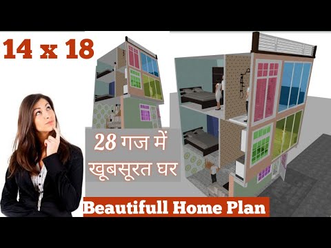 28-gaj-home-plan,-14-by-18-beautifull-small-house-design,-dhd-homes-plan