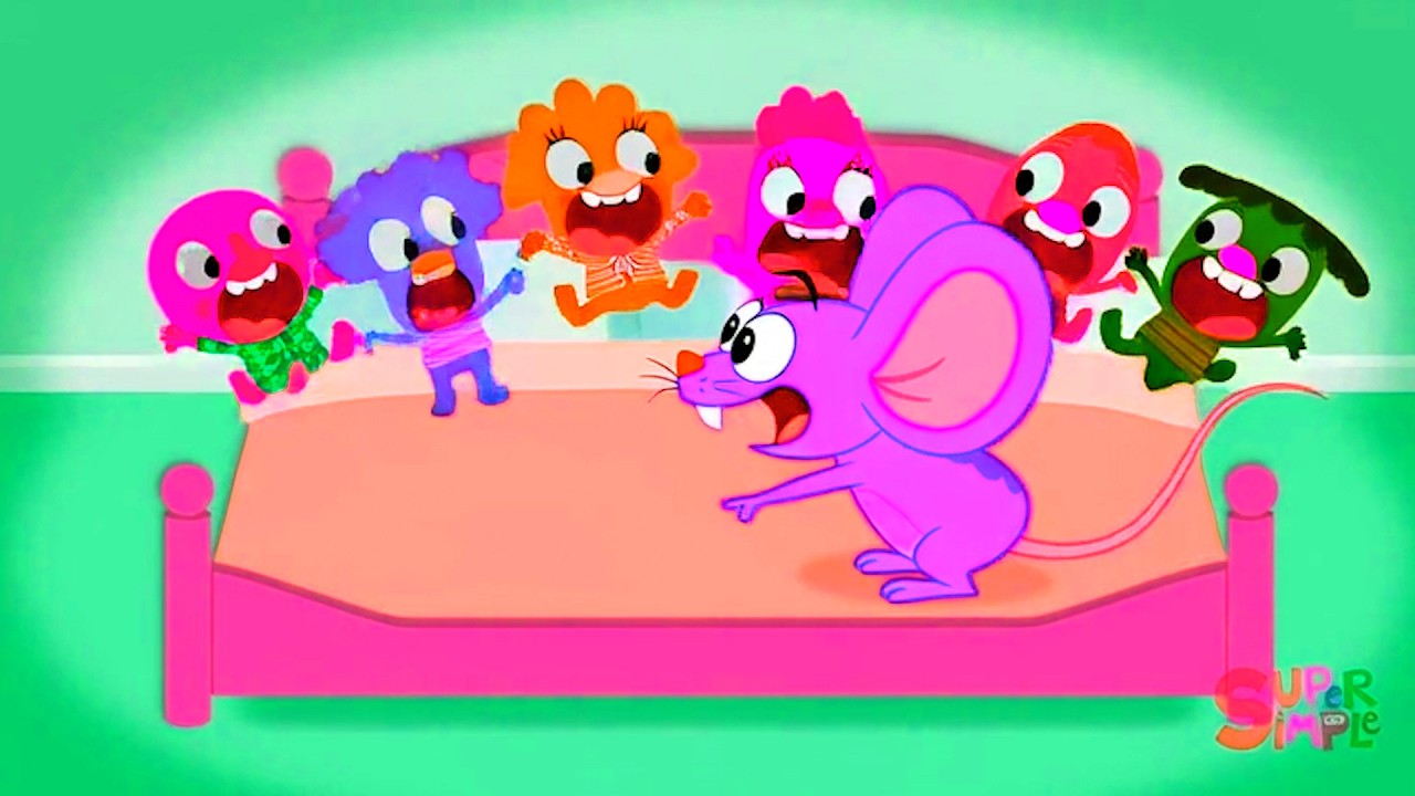 Six In The Bed Mouse Runnn! Super Simple Song Effects - Sponsored by Klasky Csupo 2001 Effects